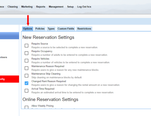 Reservations Settings